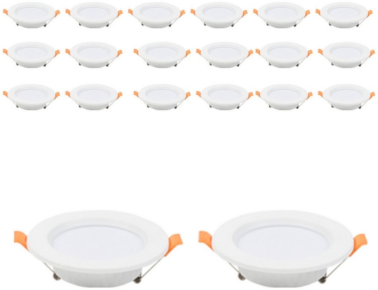 Clanmacy LED Einbaustrahler 20St. LED Einbaustrahler 5W WarmWeiß 400LM Deckenleuchte Einbauleuchte Bild 1