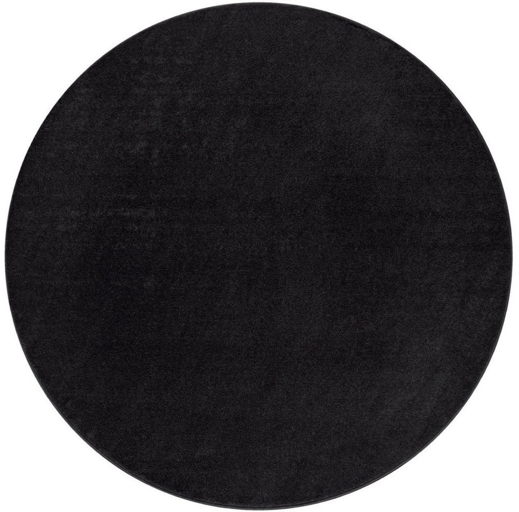 Paco Home Teppich Porto 890, rund, Höhe: 13 mm, Kurzflor, Uni-Farben, ideal im Wohnzimmer & Schlafzimmer Bild 1
