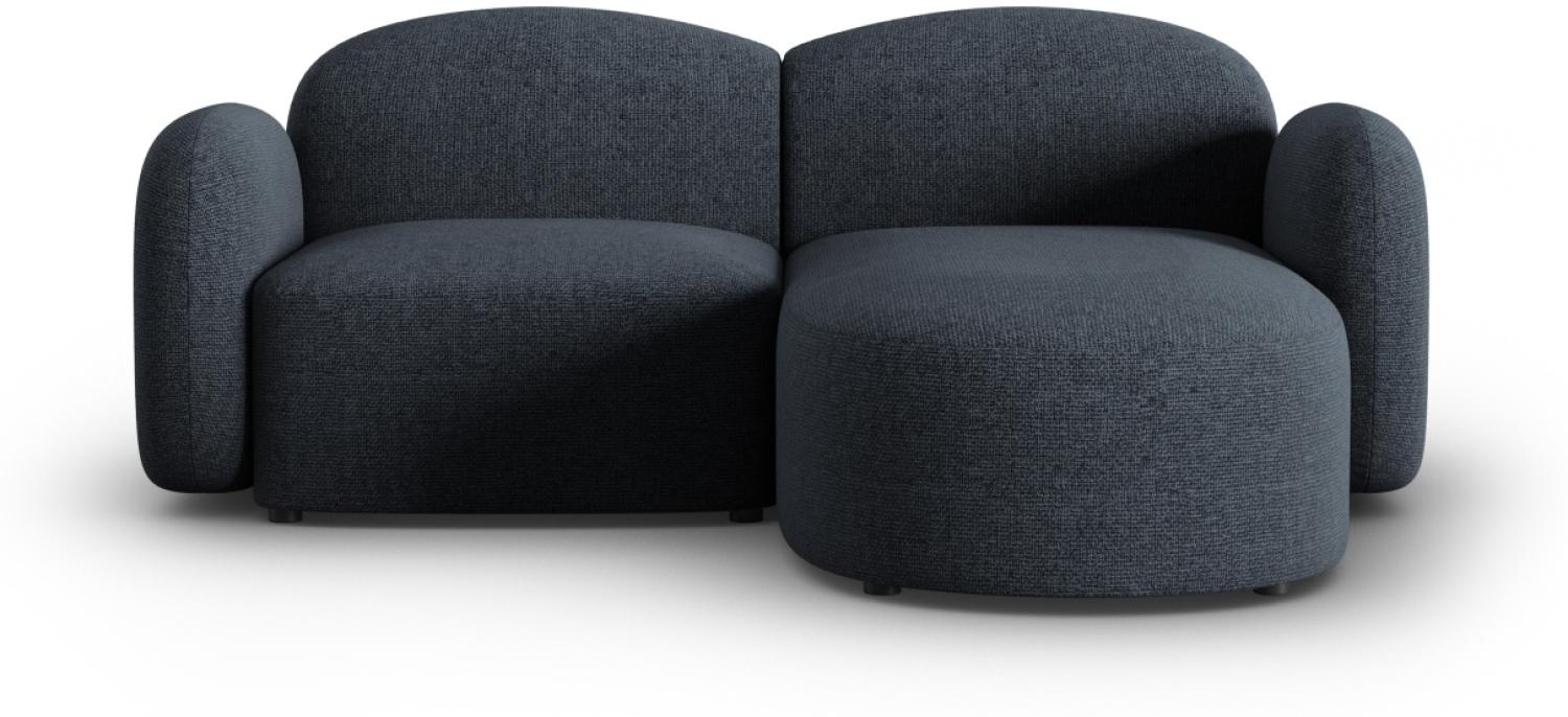 Micadoni Ecksofa Blair 3-Sitzer Rechts Chenille Blau Melange Bild 1