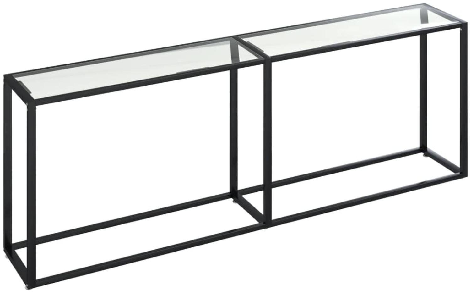 Konsolentisch Transparent 220 x 35 x 75,5 cm Hartglas [331690] Bild 1