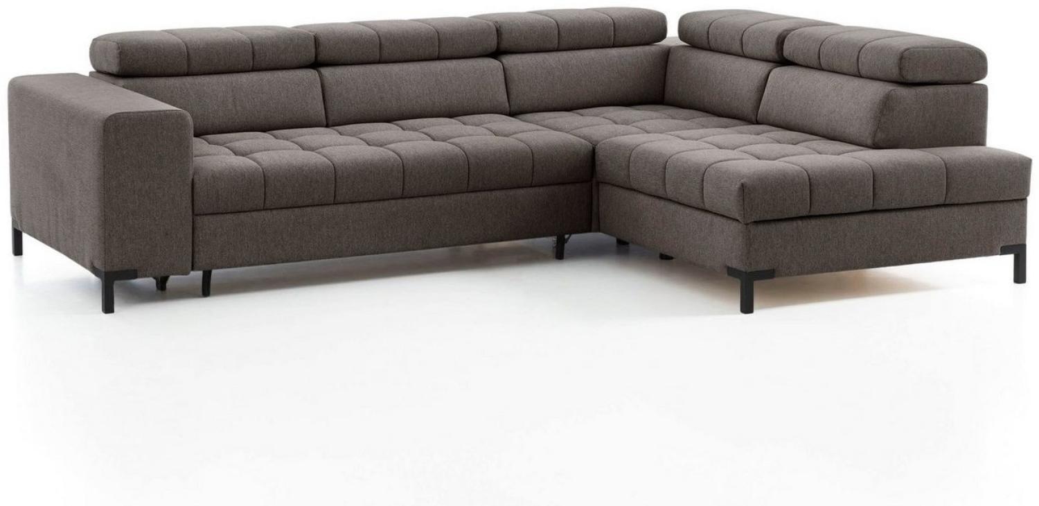 exxpo - sofa fashion Ecksofa Bocco, hochwertige Verarbeitung, toller Sitzkomfort, bequem, L-Form, wahlweise mit Bettfunktion u. Bettkasten, inkl. Kopfteilverstellung Bild 1