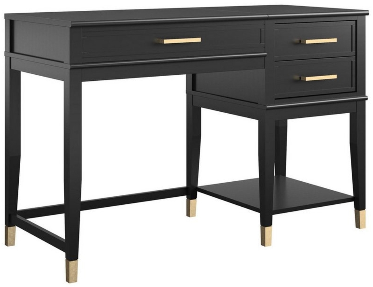 loft24 Schreibtisch Westerleigh, mit höhenverstellbarer Tischplatte und 2 Schubladen, Breite 116 cm Bild 1