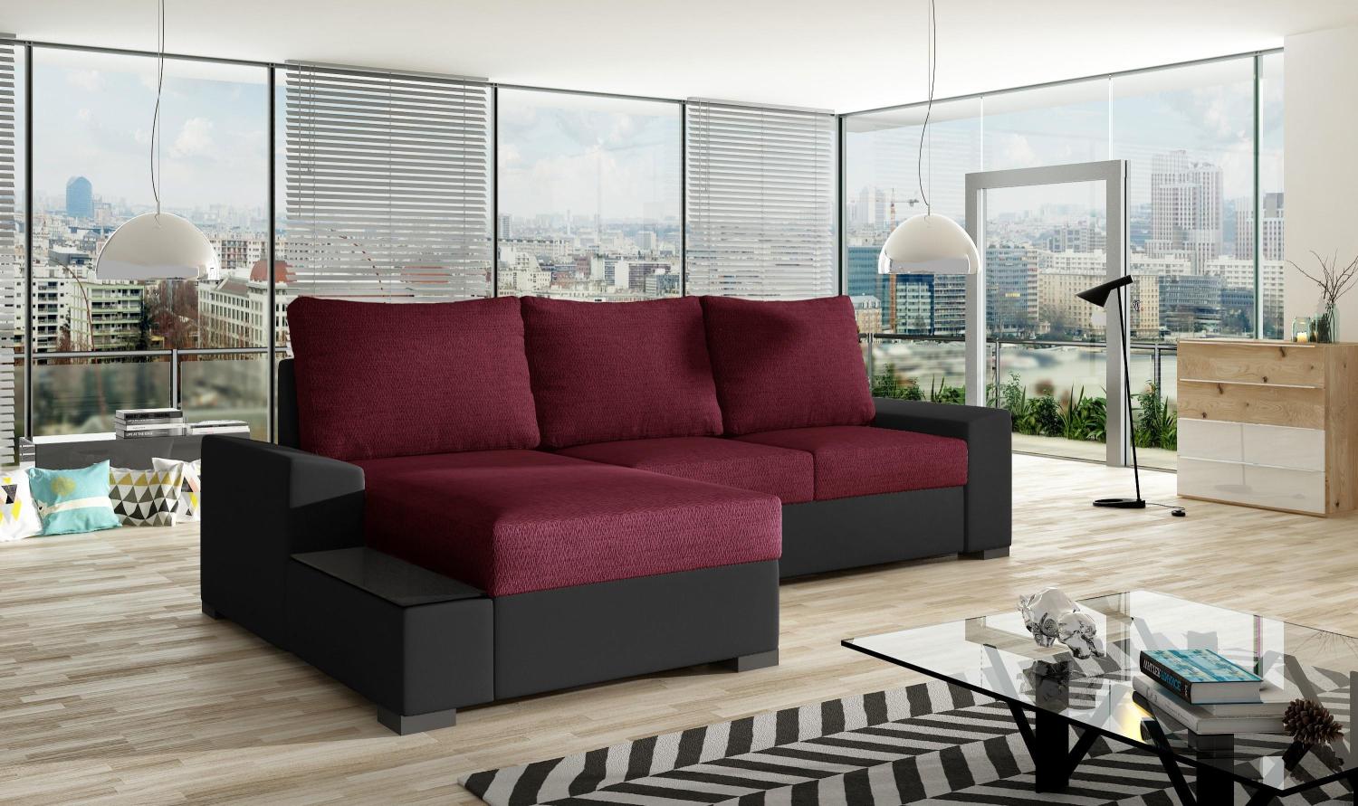 Wohnideebilder Negro Rot Ecksofas & Eckcouches Ng12 Bild 1