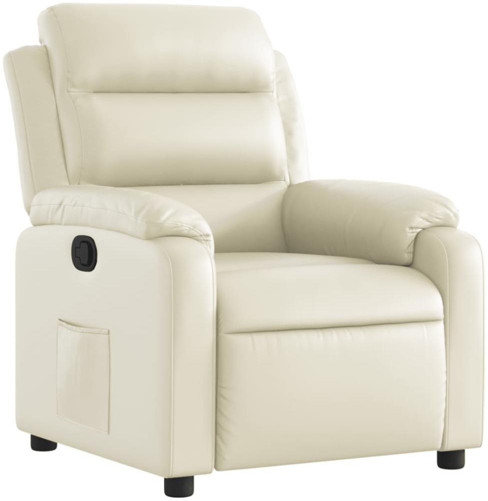 vidaXL Relaxsessel Creme Kunstleder 373487 Bild 1