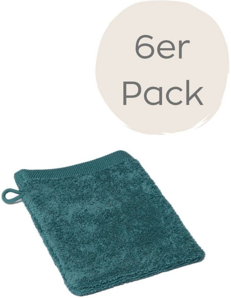 Wewo fashion Waschhandschuh 9517W, (Packung, 6-St), saugstark Bild 1