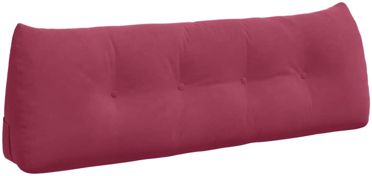 vidaXL Rücken Kissen Weinrot 140 x 24 x 50 cm Samt 42014521 Bild 1