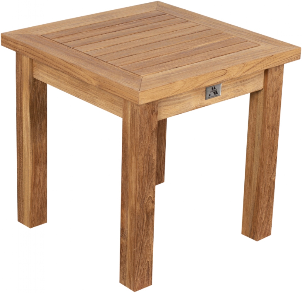 deVries Janus Beistelltisch aus Teakholz Größe 45 x 45 x 45 cm Bild 1