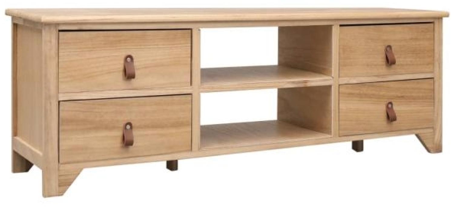 vidaXL TV-Schrank 115 x 30 x 40 cm Paulownia Holz Bild 1