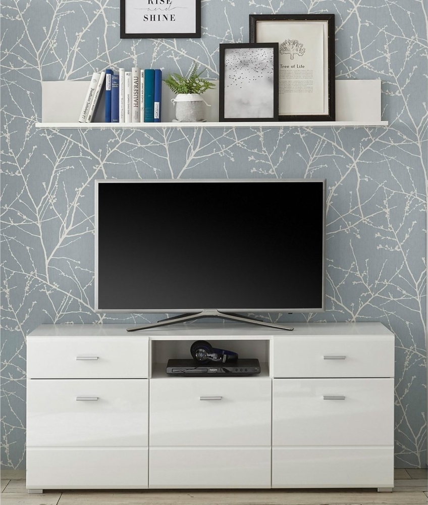 TV-Board >Ella< in Weiß - 140x60x42cm (BxHxT) Bild 1