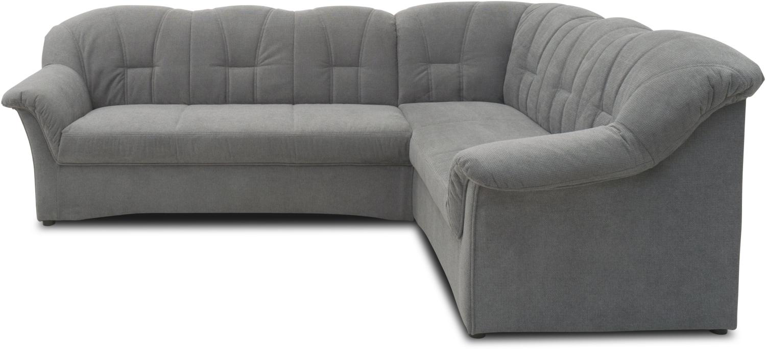 DOMO Collection Papenburg, Ecksofa, Microfaser dkl. Grau, 192 x 243 cm Bild 1