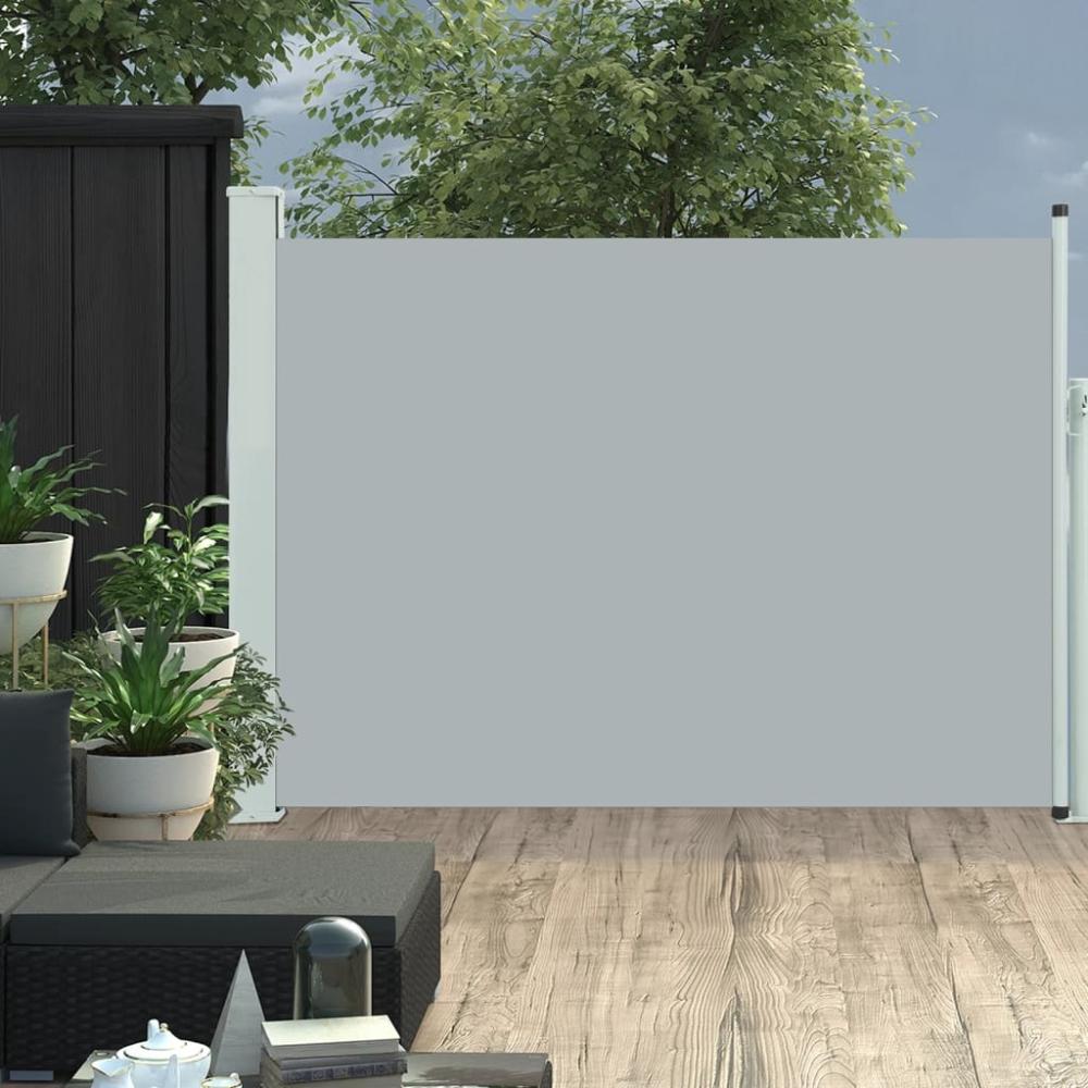 vidaXL Ausziehbare Seitenmarkise 100×500 cm Grau 48386 Bild 1