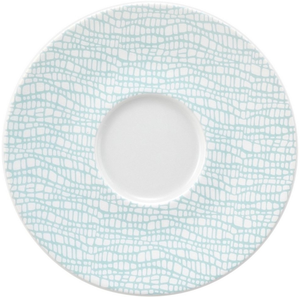 Kombi-Untertasse 16,5 cm Life Fashion Green Chic Seltmann Weiden Kaffeetasse - Mikrowelle geeignet, Spülmaschinenfest Bild 1