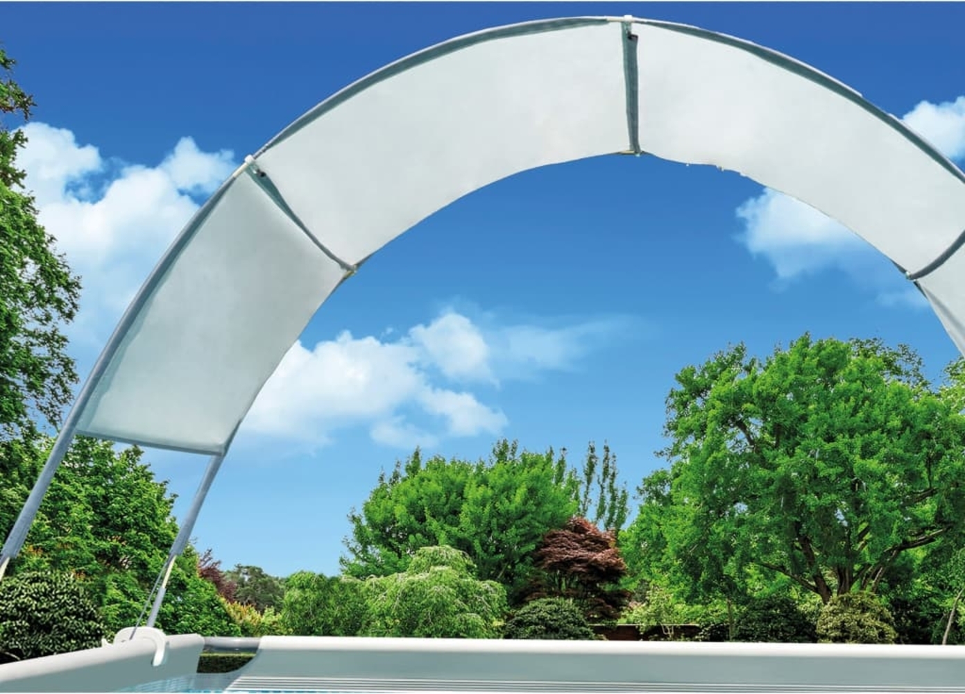 Intex Pool-Überdachung Hellgrau 3202927 Bild 1