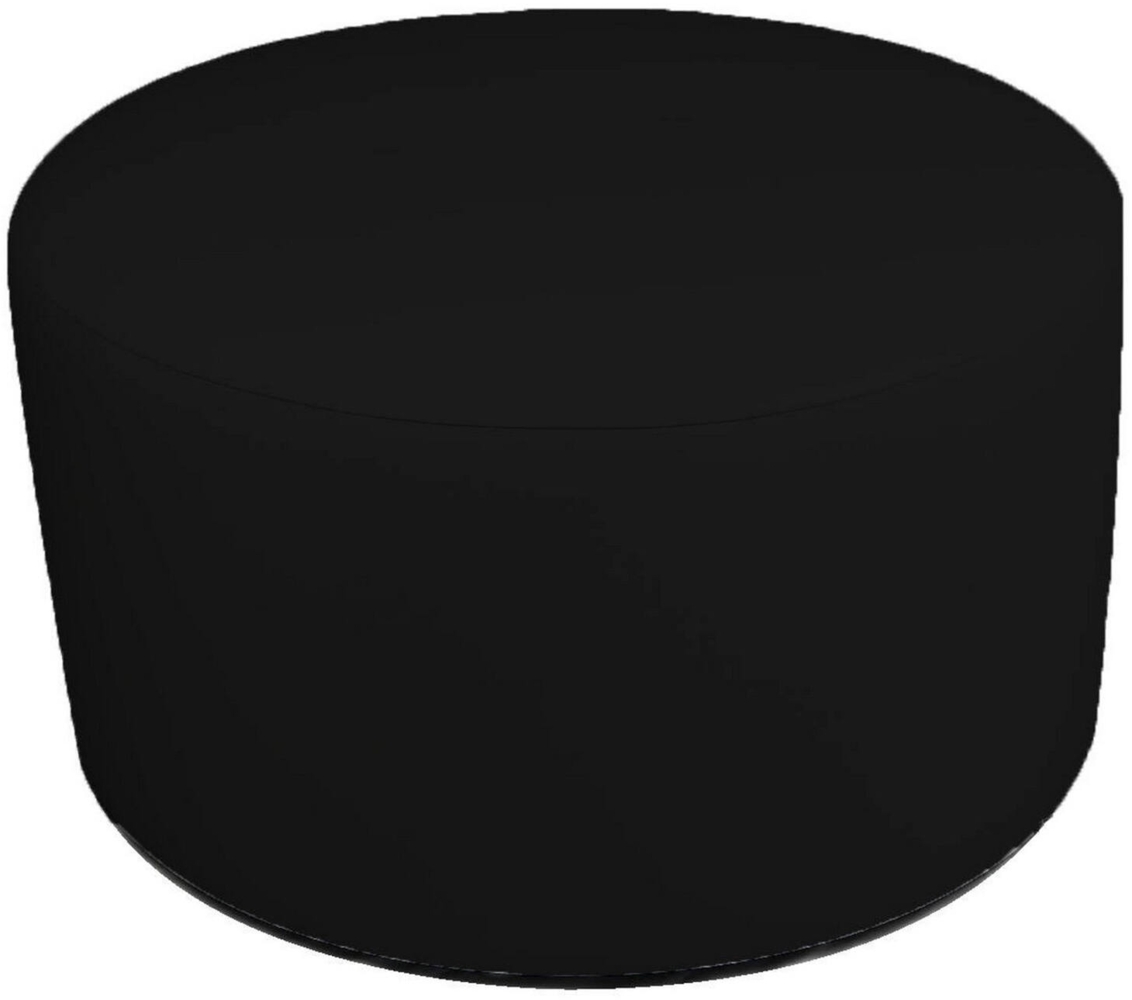 Dmora Pouf Anacapri, Mehrzwecksessel, Sitzsack, Hockerhocker, Made in Italy, 79x79 h42 cm, Schwarz Bild 1