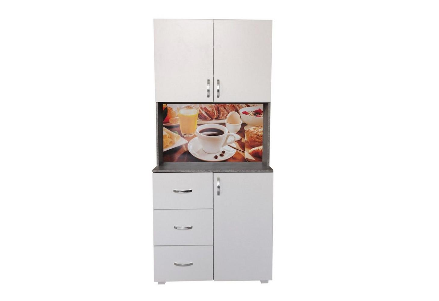 HTI-Line Küchenbuffet Küchenbuffet Blanca (Stück, 1-St, 1x Schrank Blanca, ohne Dekoration) Küchenschrank Hochschrank Bild 1