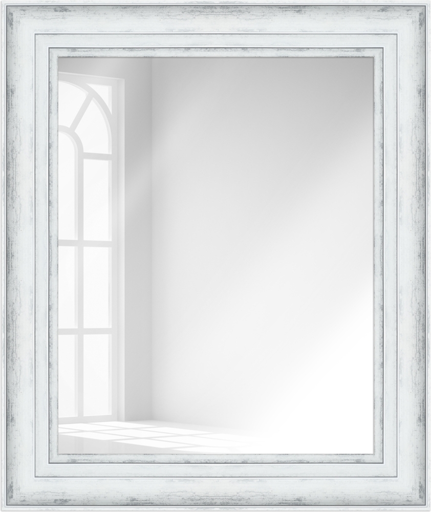 WANDStyle Wandspiegel H240 aus Kunststoff in Weiß 63 x 73 cm im Stil Modern Bild 1