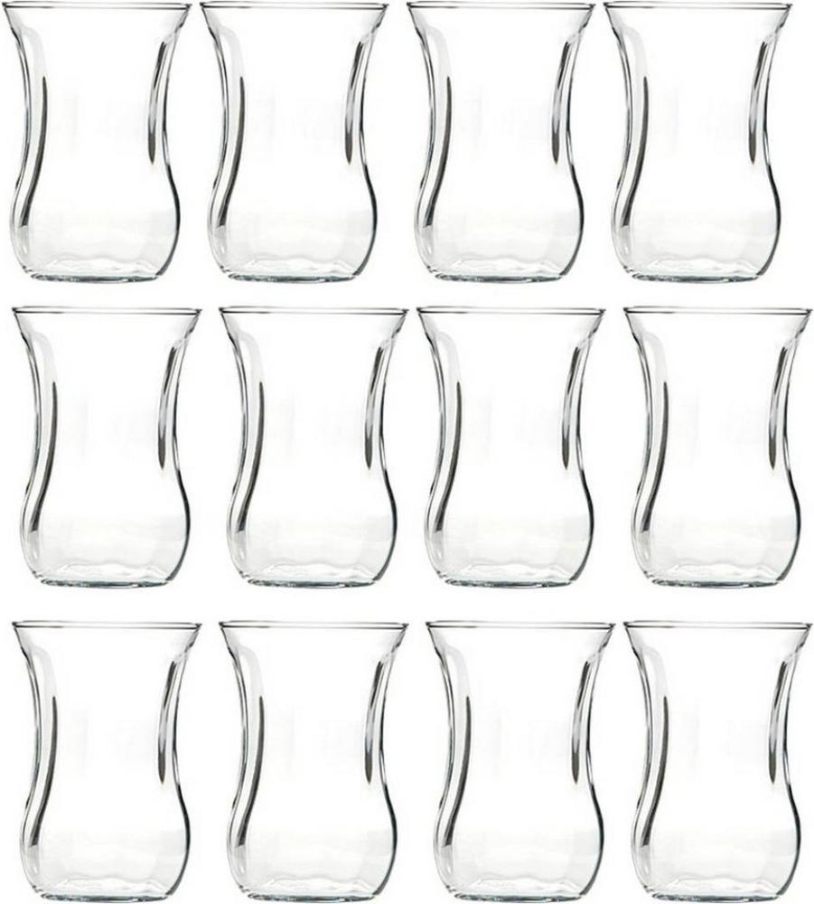 Pasabahce 12 Set 12-tlg. Teeglas Optikli Cay Bardagi Gläser-Set für 12 Personen Bild 1