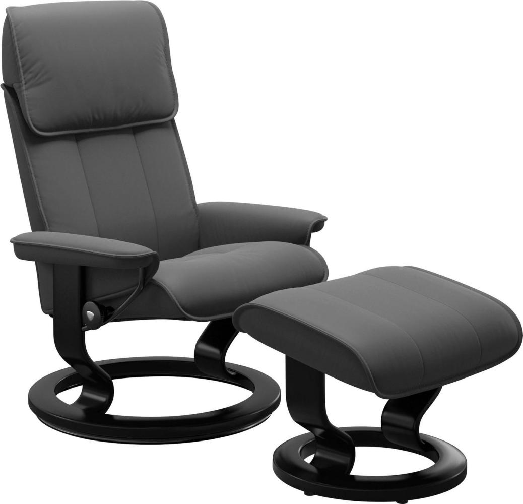 Stressless® Relaxsessel Admiral (Set, Relaxsessel inkl. Hocker), mit Classic Base, Größe M & L, Gestell Schwarz Bild 1