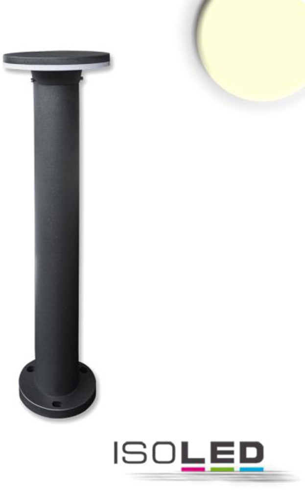 ISOLED LED Wegeleuchte Poller-3, 60cm, 12W, sandschwarz, warmweiß Bild 1