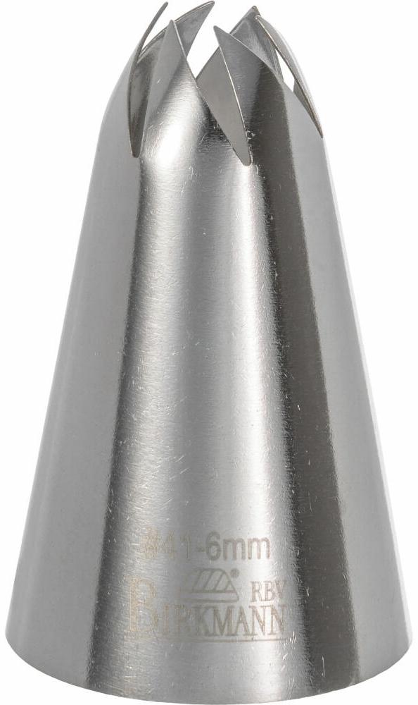 Birkmann Rosentülle Nr. 41, Spritztülle, Garniertülle, Backzubehör, Edelstahl, Ø 6 mm, 411418 Bild 1