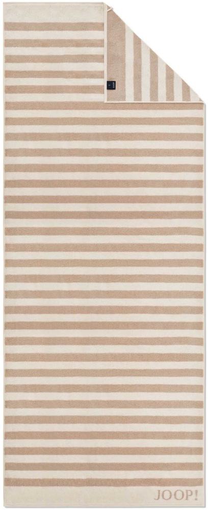 JOOP! Saunatuch - Classic Stripes Frottierkollektion - Walkfrottier Creme 80x200cm Bild 1