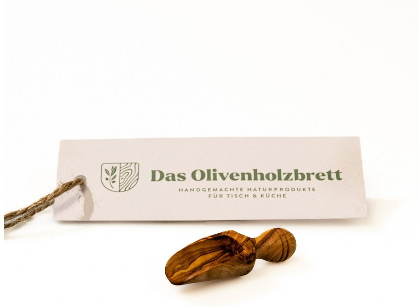 dasOlivenholzbrett Messlöffel Gewürzschaufel aus Olivenholz, Olivenholz6cm Bild 1