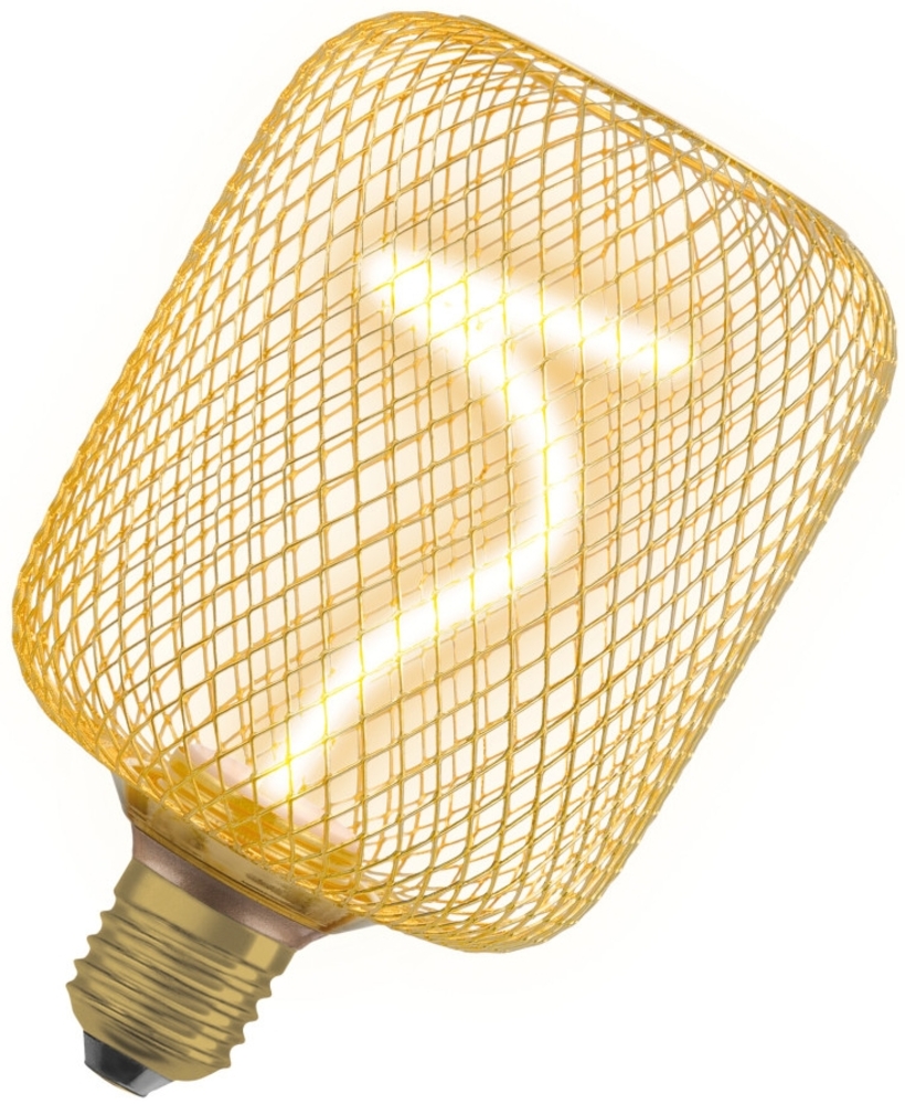 Osram LED Dekoleuchtmittel E27 Square Gold 3,5W dimmbar warmweiß Bild 1