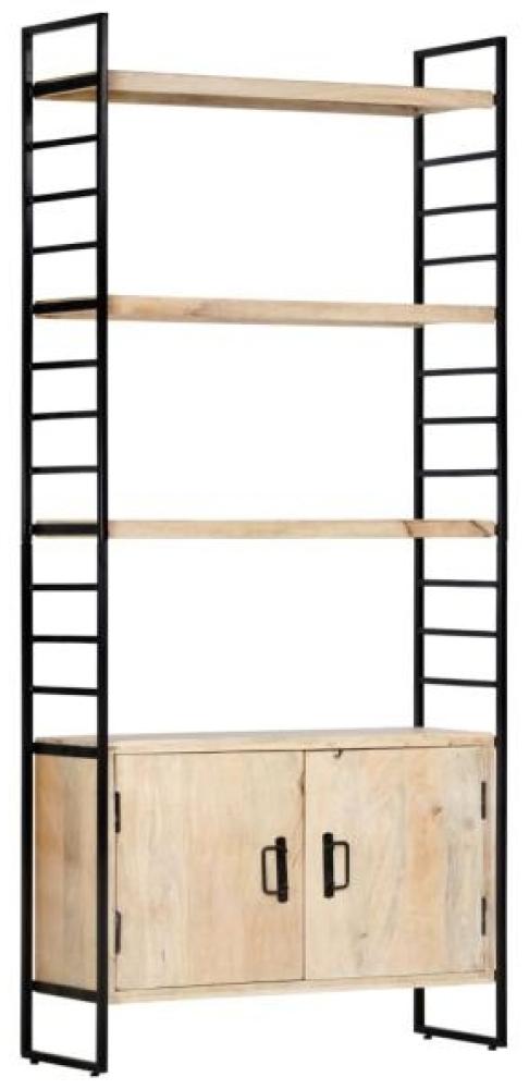 vidaXL Bücherregal 4 Ebenen 80x30x180 cm Mango Massivholz 284421 Bild 1