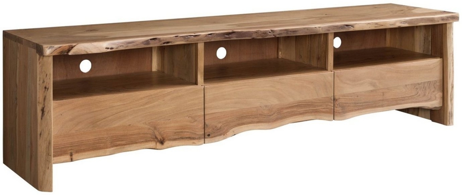 Massivmoebel24 TV-Board (TV-Board Akazie 191x45x50 natur lackiert PURE ACACIA #109) Bild 1