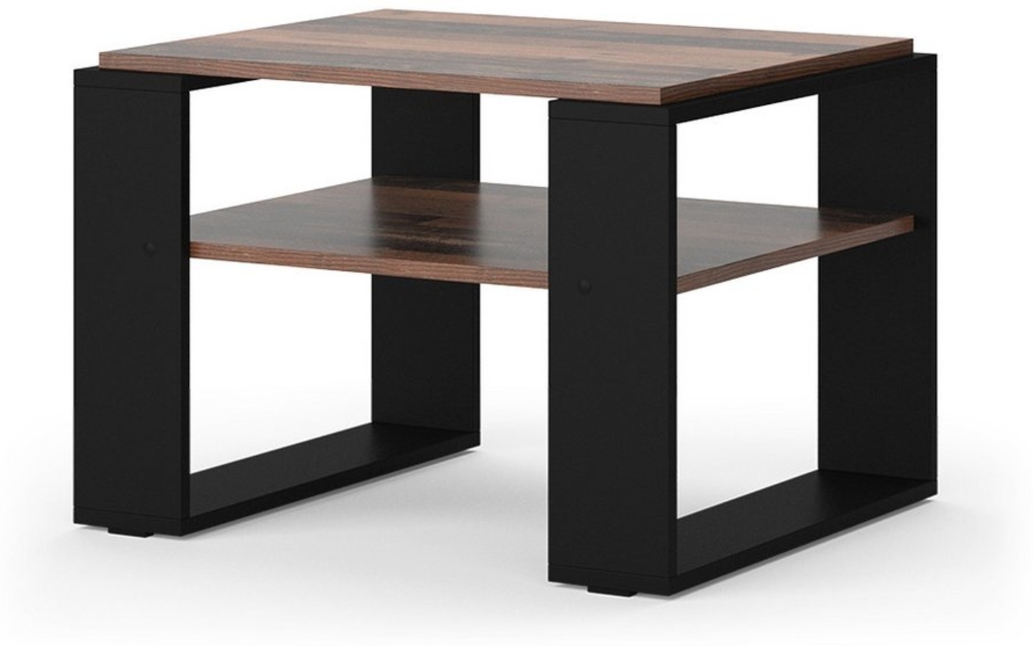 Couchtisch Helm Antikholz 65.6 x 55.8 cm mit Ablage Vicco Bild 1