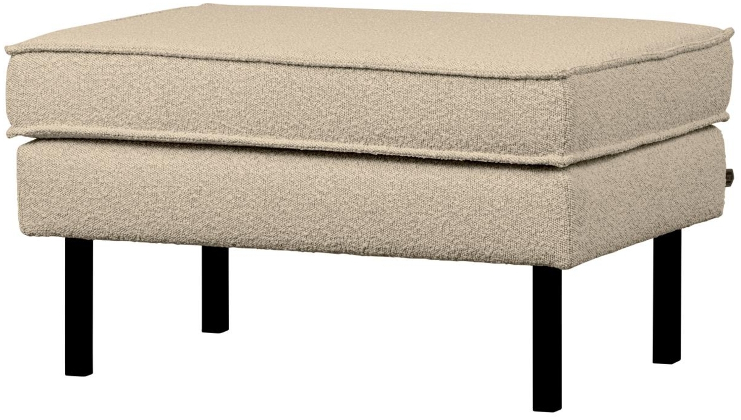 Hocker Rodeo aus Boucle-Stoff, Beige Bild 1