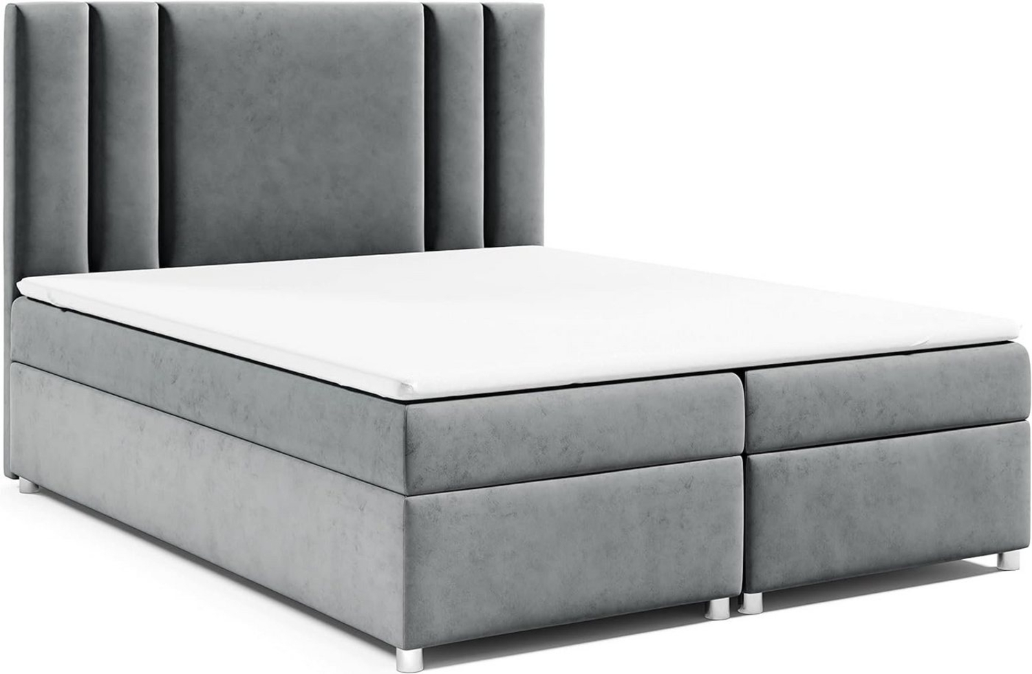 Best for Home Boxspringbett mit Bettkasten Trinity K-8 Bonellfederkern inkl. 7 cm Topper (140x200 160x200 180x200 200x200 cm), mit Lieferung, Aufbau & Entsorgung, TOP- Preis-Leistungs-Verhältnis Bild 1