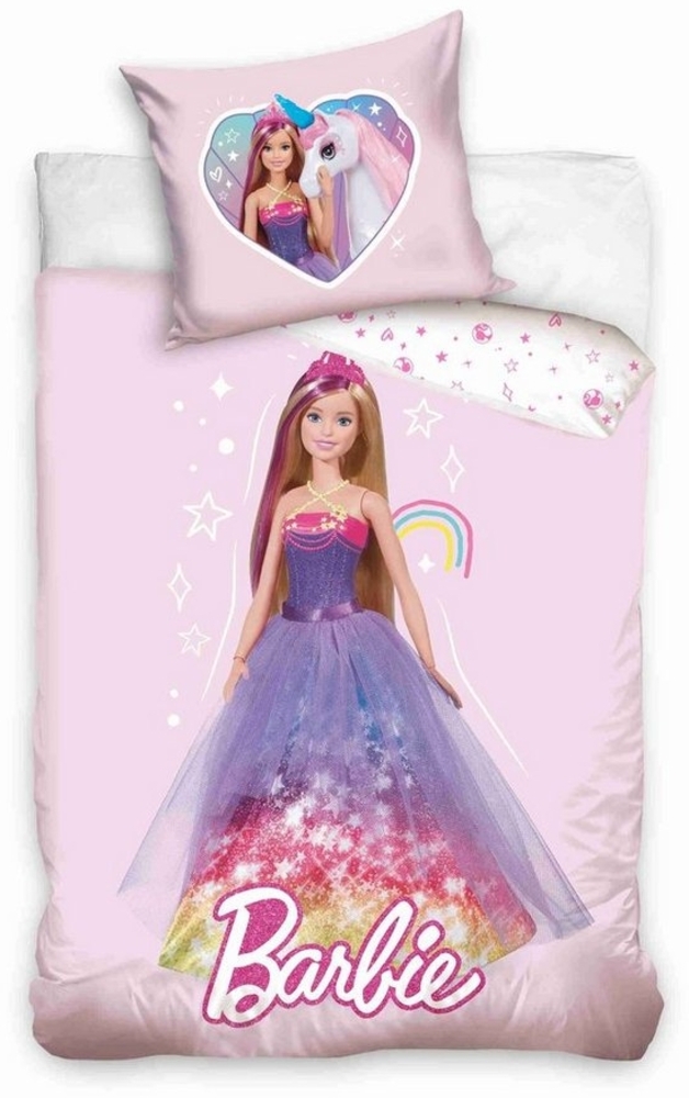 Mattel® Babybettwäsche Barbie Babybettwäsche 100 x 135 cm Bild 1