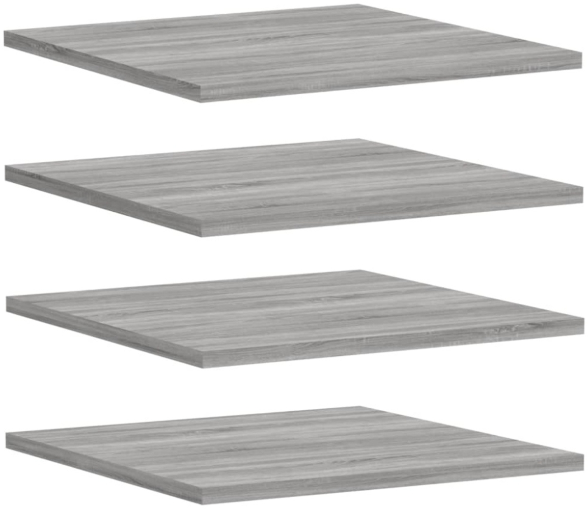 vidaXL Wandregale 4 Stk. Grau Sonoma 40x50x1,5 cm Holzwerkstoff 838221 Bild 1