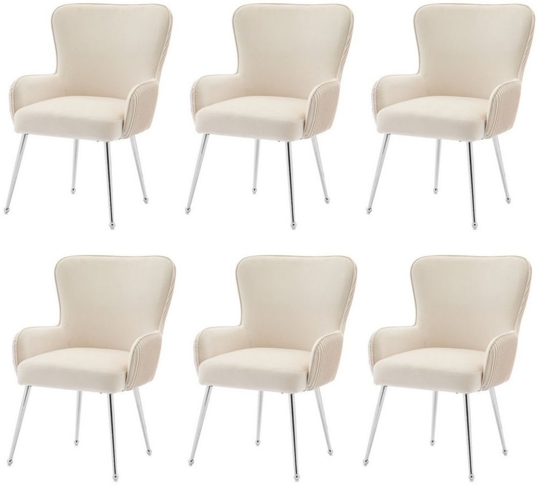 Gotagee Esszimmerstuhl Samt-Loungesessel Sessel Sitzgruppen Metall beinen Wohnzimmerstühle Bild 1