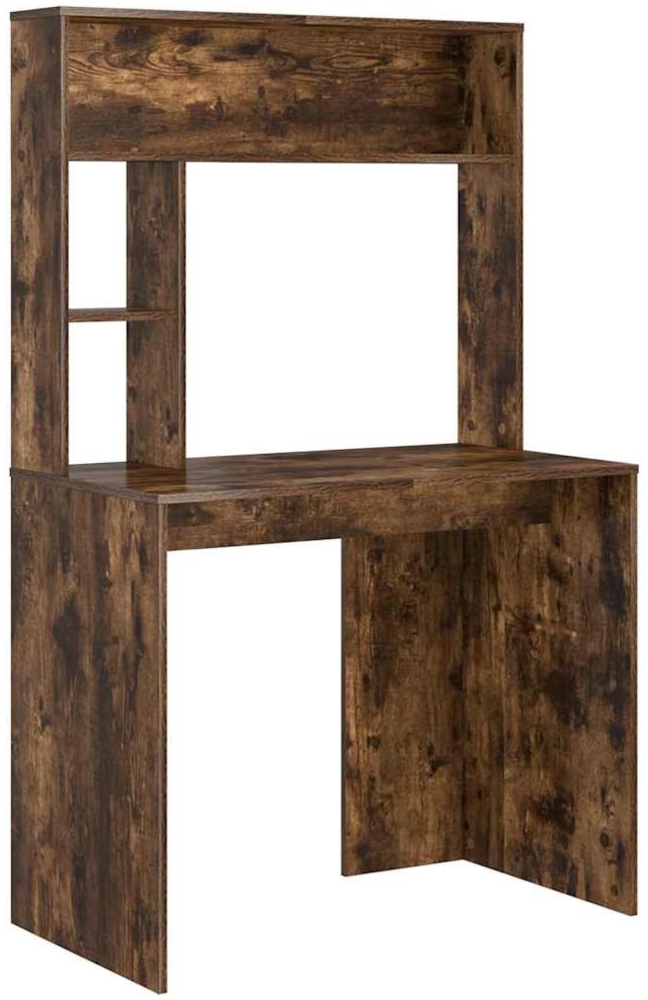vidaXL Schreibtisch Geräucherte Eiche 91 x 50 x 149 cm Holzwerkstoff 869262 Bild 1