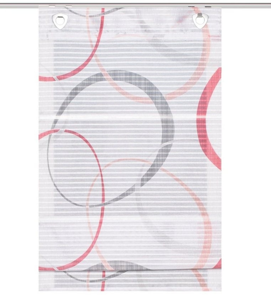 Clever-Kauf-24 Magnetrollo Magnetrollo Vitus rot, ohne Bohren, bedruckt Bild 1