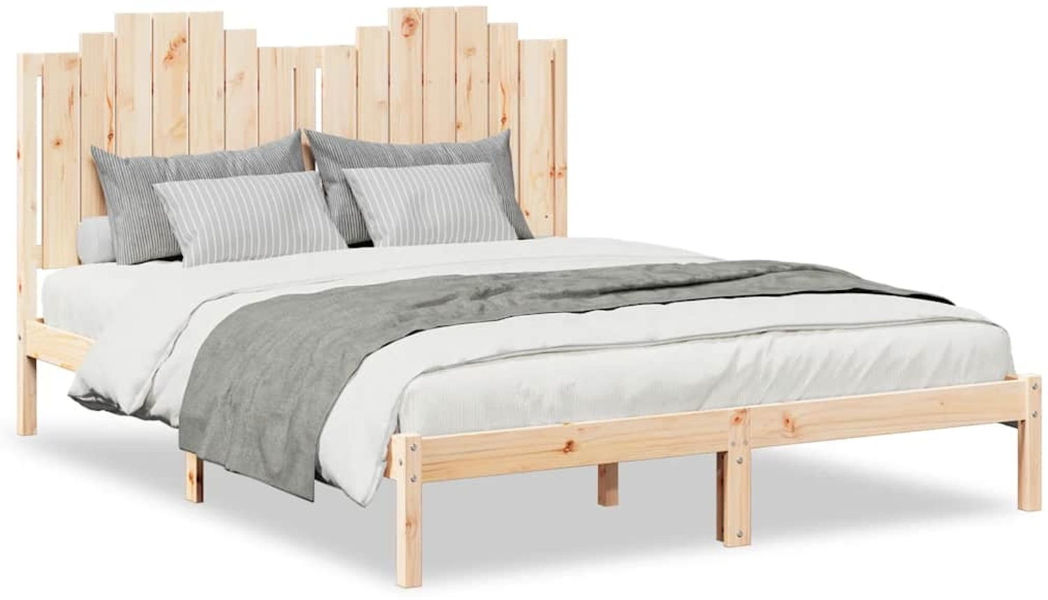 vidaXL Massivholzbett Extra Lang ohne Matratze 160x210 cm 3309217 Bild 1