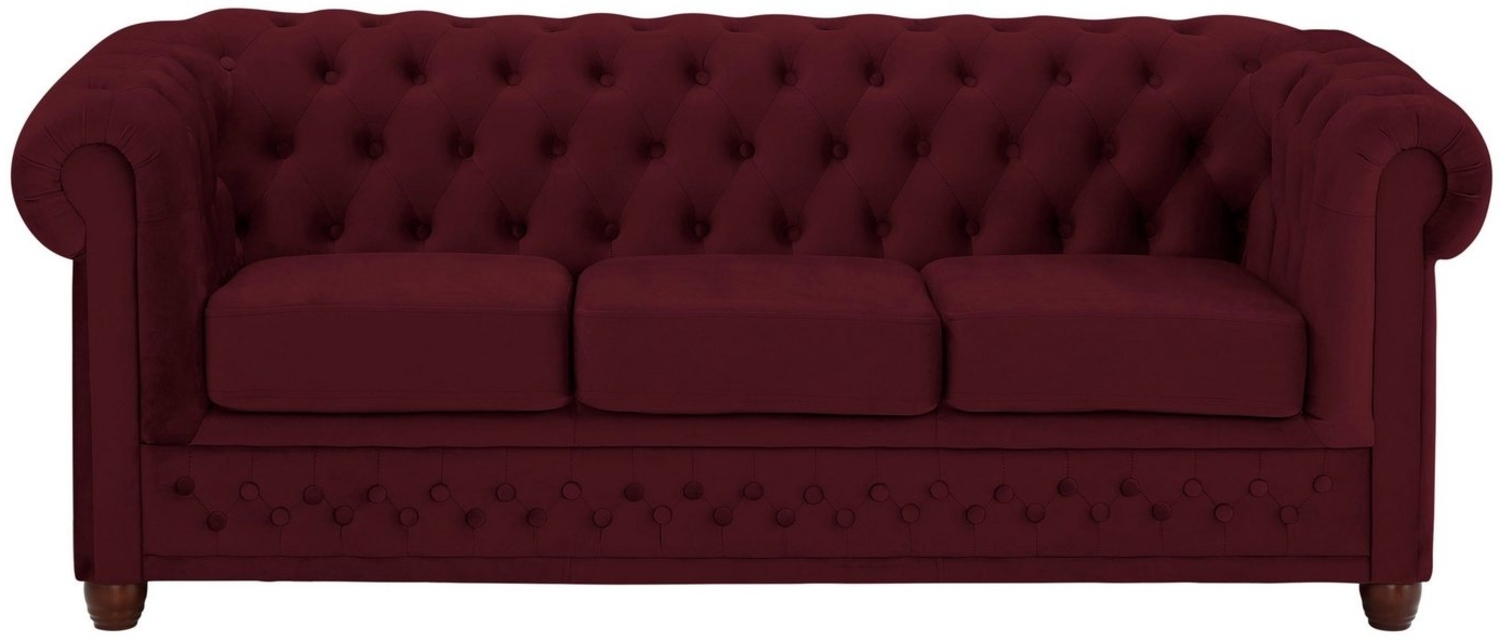 Home affaire Chesterfield-Sofa New Castle, mit hochwertiger Knopfheftung in Chesterfield-Design, B/T/H: 203/86/72 Bild 1