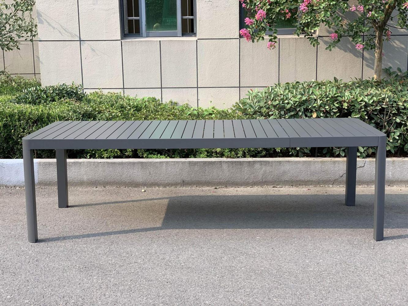 Alu Gartentisch Ausziehtisch AMIRA 195 x 100 cm ausziehbar auf 240 cm Bild 1