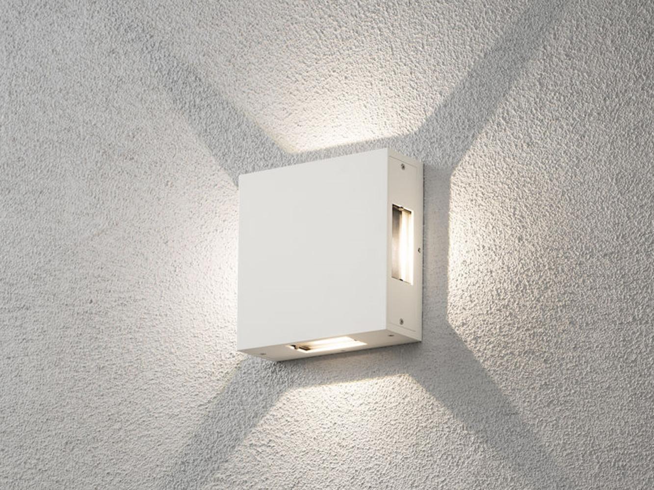 KONSTSMIDE No. 7984-250 Aussenwandleuchte Cremona 4x High Power LED 3000 K weiß Bild 1