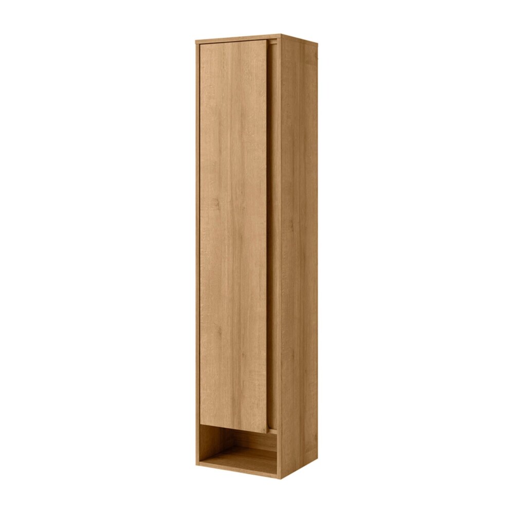 Fackelmann NATURA Hochschrank links, 38 cm breit, Braun hell Bild 1