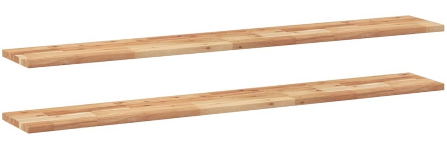 vidaXL Schweberegale 2 Stk. 140x20x2 cm Massivholz Akazie Ölbehandelt 3279516 Bild 1