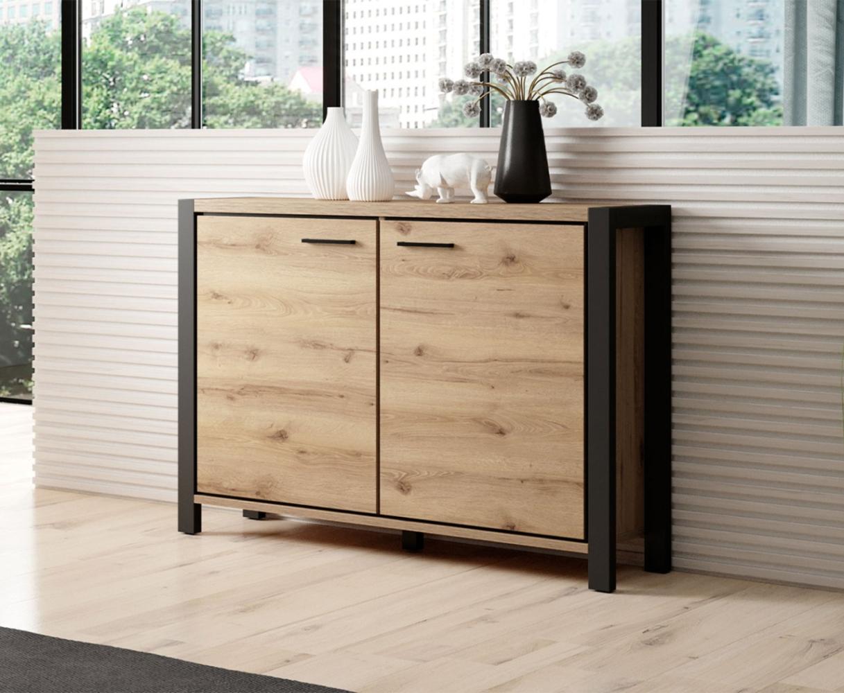 Sideboard Aktiv Kommode 112,5cm taurus / schwarz matt Bild 1