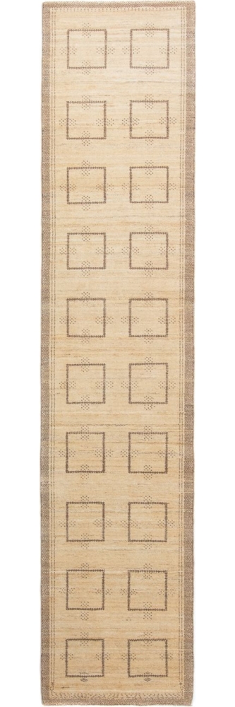 Morgenland Läufer Gabbeh - Loribaft Perser - 345 x 75 cm - beige Bild 1