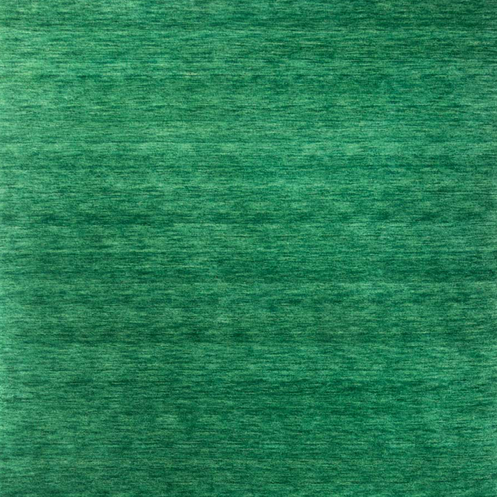 Morgenland Gabbeh Teppich - Softy - Uni - quadratisch - 200 x 200 - Dunkelgrün Bild 1