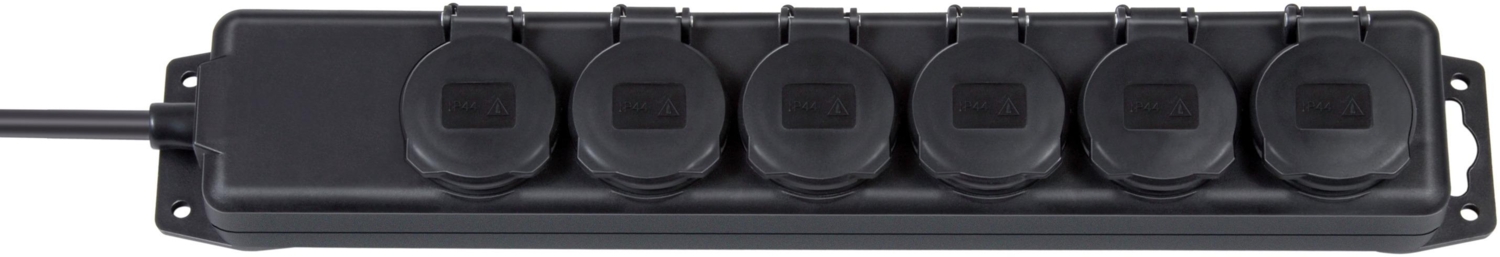 Brennenstuhl Steckdosenverteiler IP44 6-fach H07RN-F 3G1,5 schwarz Bild 1