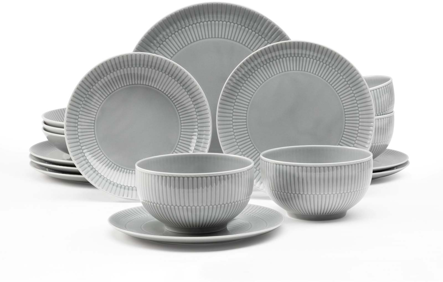 Seltmann Weiden Amina Starter-Set 16-teilig Silbergrau Bild 1
