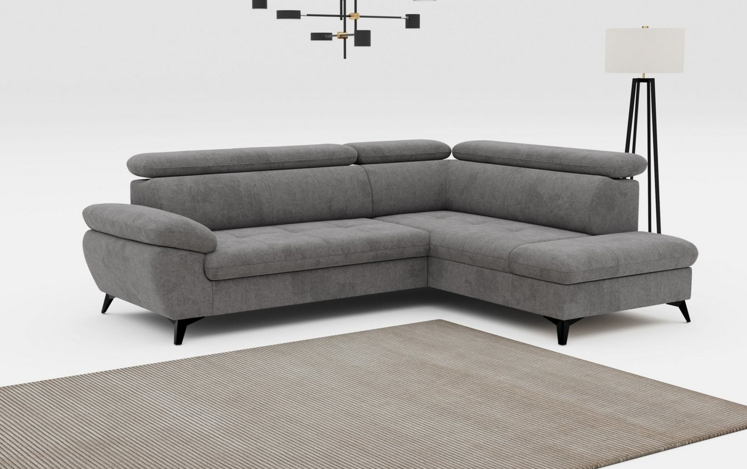 COTTA Ecksofa Hudson L-Form, mit Kopfteilverstellung, wahlweise mit Bettfunktion & Bettkasten Bild 1