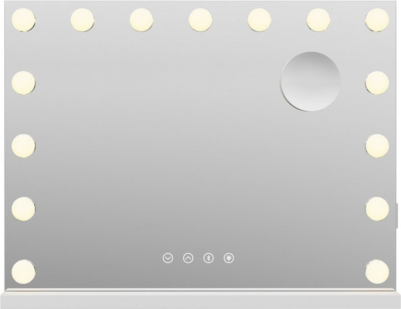 SONNI Schminkspiegel Kosmetikspiegel mit Bluetooth und facher Lupe 58 X 45 cm Bild 1